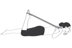 Lying Down Quadriceps Stretch