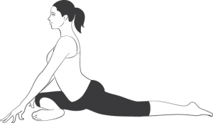 pigeon pose for hip pain